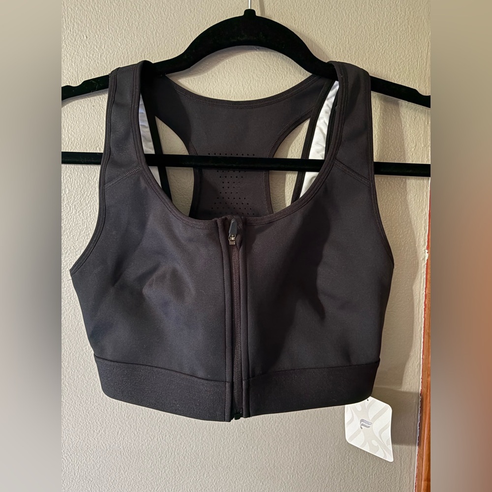 Fabletics Black & White Sports Bra- NWT